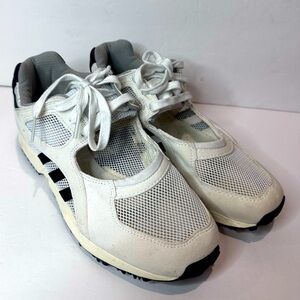 Adidas Equipment White and Black Mesh Sneakers